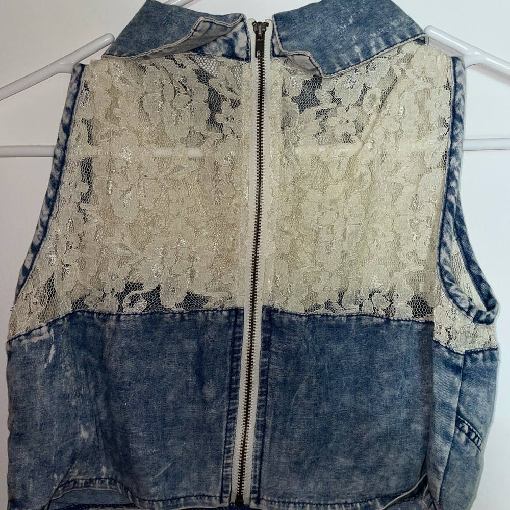 Denim top - Picture 3 of 4